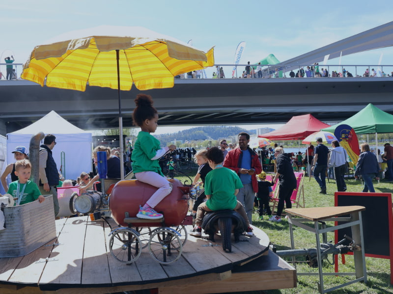 Family Area at the Linz Marathon